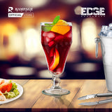 Houseware Clear Drinking Glass Stemware for Beverages, Cocktails Set of 6 Pieces,  LEAD FREE