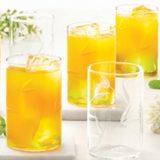 EDGE  SET OF OF 6 BOUQUET GLASSWARE, BOROSIL CASCADE GLASSWARE, DURABLE, STYLISH GLASS, ELEGANT