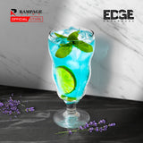 Houseware Clear Drinking Glass Stemware for Beverages, Cocktails Set of 6 Pieces,  LEAD FREE