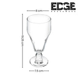 Houseware Clear Drinking Glass Stemware for Beverages, Cocktails Set of 6 Pieces,  LEAD FREE