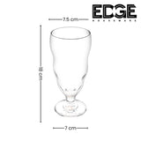 Houseware Clear Drinking Glass Stemware for Beverages, Cocktails Set of 6 Pieces,  LEAD FREE