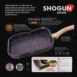 Shogun Granite Cookware Plus 28 x 28cm Nonstick Grill Pan with Induction(IH)