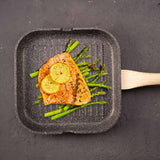 Shogun Granite Cookware Plus 28 x 28cm Nonstick Grill Pan with Induction(IH)