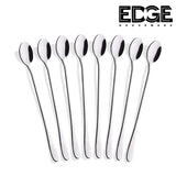 Set of 8 -  7.5 Inches Long Handle Spoon Stainless Steel Cocktail Stirring Spoons