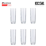 Edge  Set of 6 Borosil Classic Champagne Flutes for Timeless Elegance and Sophisticated Celebrations.