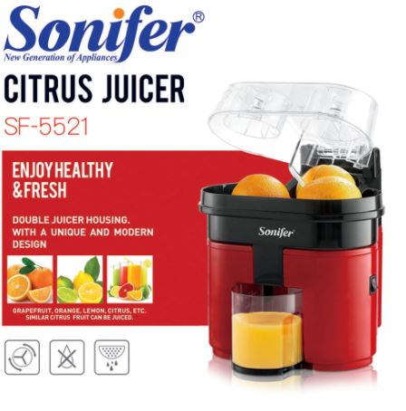 Slice & Juice, Twin Electric Citrus Juicer, 500 ml Container, 90W