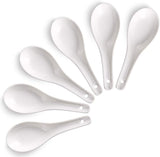 Ceramic Soup Spoons set of 6 Tasting Spoon