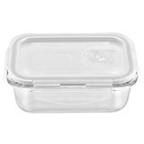 MICROWAVE SAFE Leak Proof  Rectangle Glass Food Storage Containers Set With Cover