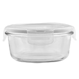 MICROWAVE SAFE Leak Proof Round Glass Food Storage  Containers Set with Cover