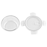 MICROWAVE SAFE Leak Proof Round Glass Food Storage  Containers Set with Cover
