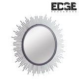 39.5cm x 39.5cm Classic Metal Decorative Champagne Wall Mirror Sun Mirror Hanging Wall Mirror