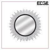 39.5cm x 39.5cm Classic Metal Decorative Champagne Wall Mirror Sun Mirror Hanging Wall Mirror