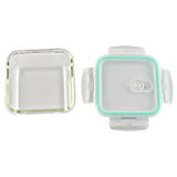MICROWAVE SAFE Leak Proof Square Glass Food Storage Containers Set With Cover