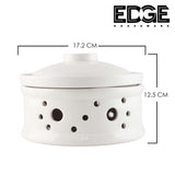 Ceramic Stew Pot with LID Premium Steam Soup Bowl buffet Casserole