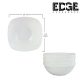 BESTWAY OPAL DINNERWARE set of 24,  Flat Plates, Soup Plates,Bowls r - White