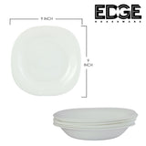 BESTWAY OPAL DINNERWARE set of 24,  Flat Plates, Soup Plates,Bowls r - White