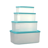 Meal Preparation Plastic Food Container set of 4 Rectangle