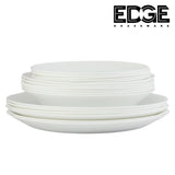 BESTWAY OPAL DINNERWARE set of 18, Bowls, Flat Plates, Soup Plates  - White