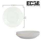BESTWAY OPAL DINNERWARE set of 18, Bowls, Flat Plates, Soup Plates  - White