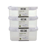 Meal Prep Food Container Set of 3 Stackable