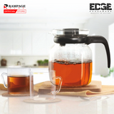 Edge Borosil Carafe with Strainer in Lid, Perfect for  water, iced tea, lemonade, or your favorite red, white, or rosé wine and Coffee