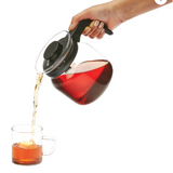 Edge Borosil Carafe with Strainer in Lid, Perfect for  water, iced tea, lemonade, or your favorite red, white, or rosé wine and Coffee