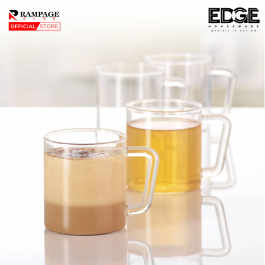 EDGE (SET OF 2) BOROSIL VISION CLASSIC DELITE 305 ml Classic design, Glassware Drinkingware, duarable, easy to clean.