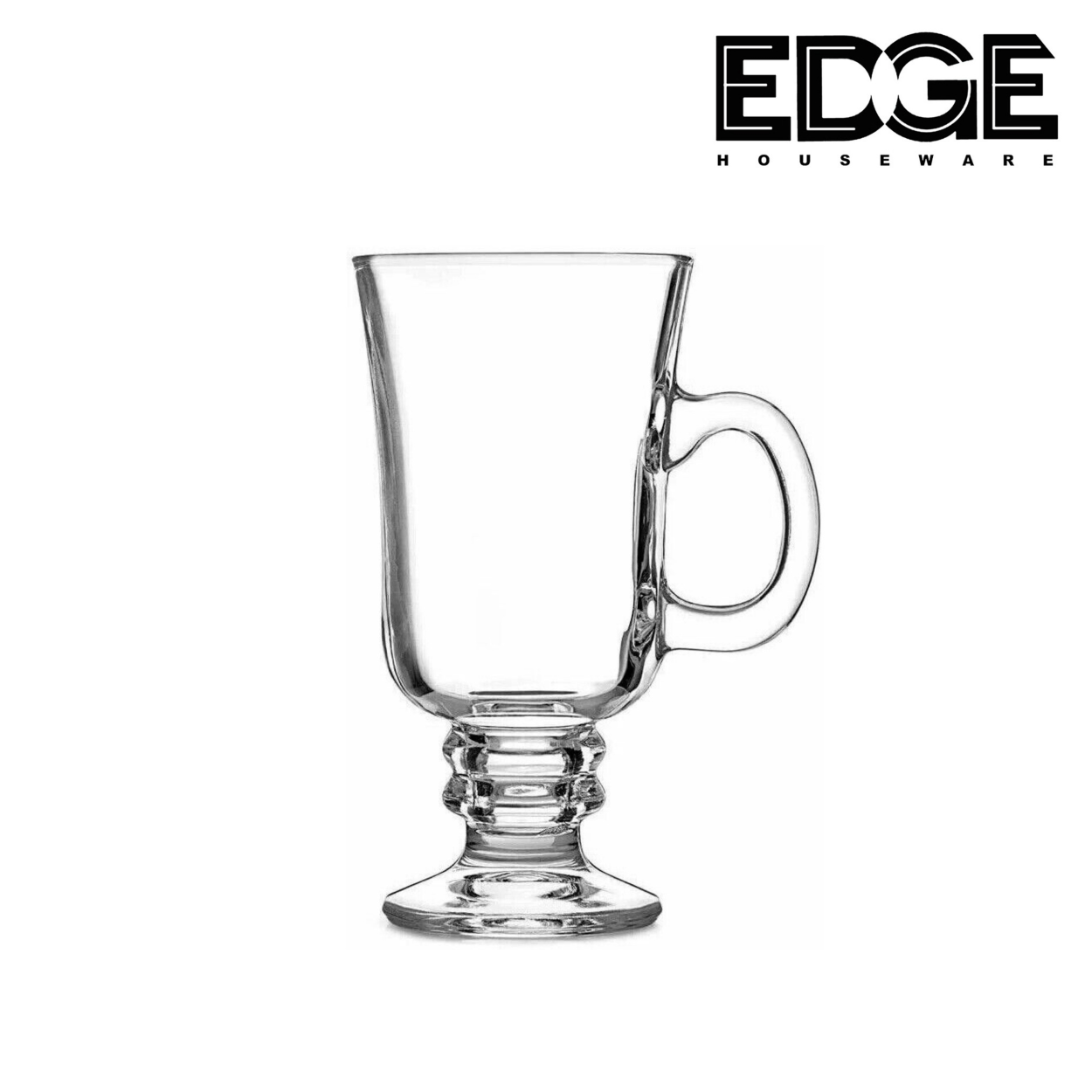 Excelsa Iris Irish Coffee Mug Set with 6 Cups, Glass, Capacity Excelsa Iris Irish Coffee Mug Set with 6 Cups, Glass, Capacity