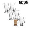 Edge Latte Glass, 290ml Capacity, Set of 6 Pieces