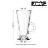 Latte Glass, 290ml Capacity, Set of 6 Pieces