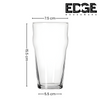 Edge Nonic Glass 485ml Capacity, Set of 6 Pieces