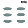 Edge Ceramic Colored Dinner Plates, 10.25 Inches & 8 Inches, Set of 6 Pieces