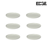 Edge Ceramic Colored Dinner Plates, 10.25 Inches & 8 Inches, Set of 6 Pieces