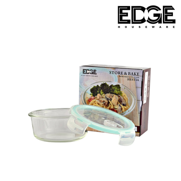 MICROWAVE SAFE Leak Proof Round Glass Food Storage  Containers Set with Cover