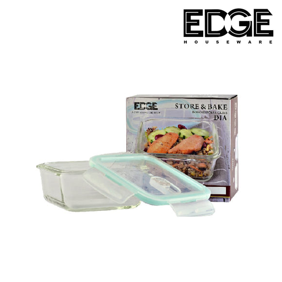 MICROWAVE SAFE Leak Proof Square Glass Food Storage Containers Set With Cover