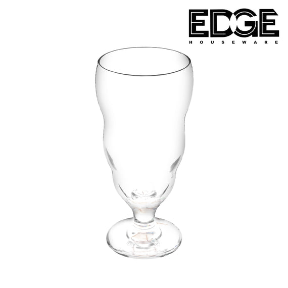 Clear Pilsner Beer Glasses Set of 6, Durable Lead-Free Drinking