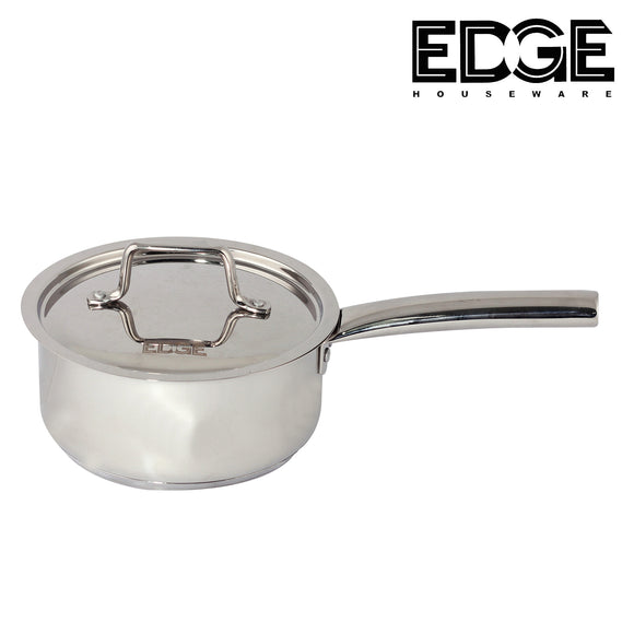 18CM Stainless Steel Saucepan with Stainless steel LID,  Quart Small SaucePan with Stay Cool Handles, Kitchen Cooking Pans, Dishwasher Oven Safe & Compatible with All Stovetops Multipurpose for Home Restaurant
