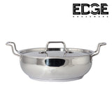 Triply Stainless Steel Wok Extra Deep with Stainless steel LID (Induction Friendly)2 6CM-30CM