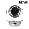 26CM TO 30CM  Triply Stainless Steel Wok Extra Deep with Stainless steel LID (Induction Friendly)