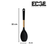 Silicone Cooking Utensils with Wooden Handle | Kitchen Essentials for Daily Use