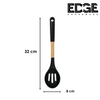 Slotted Silicone Cooking Utensils with Wooden Handle | Kitchen Essentials for Daily Use