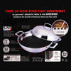 La gourmet 32 x 9.5cm Galactic Honeycomb Wok with Stainless Steel Cover with Induction