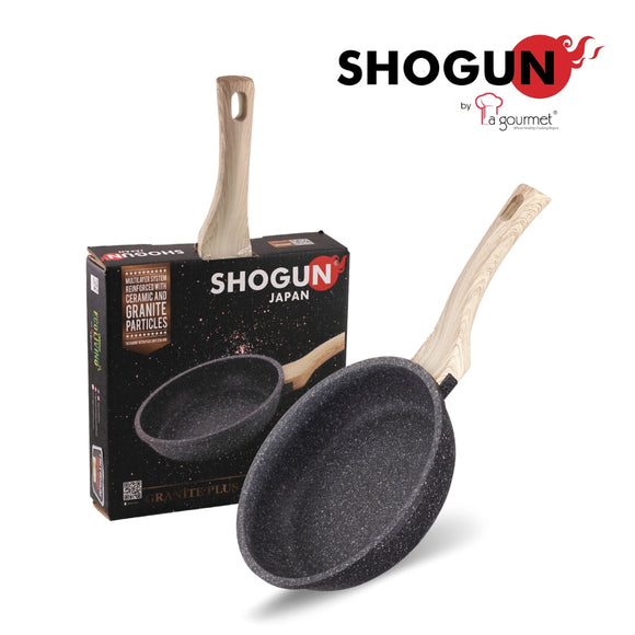 Shogun Granite Cookware Plus 26 x 6cm Nonstick Frypan with Induction (IH)