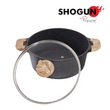 Shogun Granite Cookware Plus 28 x 12.5cm High Nonstick Casserole Pot with Induction (IH)