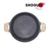 Shogun Granite Cookware Plus 28 x 12.5cm High Nonstick Casserole Pot with Induction (IH)