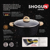 Shogun Granite Cookware Plus 28 x 12.5cm High Nonstick Casserole Pot with Induction (IH)