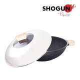 Shogun Granite Cookware Plus 36cm Covered Nonstick Wok with IH