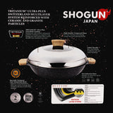 Shogun Granite Cookware Plus 36cm Covered Nonstick Wok with IH