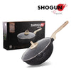Shogun Granite Cookware Plus 28 x 8.5cm Nonstick Stirfry Pan with Glass Lid with Induction (IH)