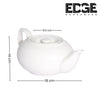 Edge Ceramic Teapot Coffee Pot Water Pot for Loose Tea